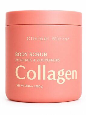 Clinical Works Collagen Body Scrub Exfoliating & Rejuvenating Skin Scrub 20.8 oz